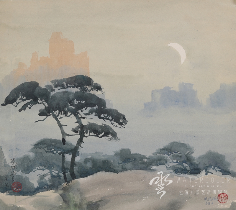 李忠民 《晓风残月》 34*30cm 1998年8月